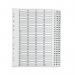 Q-Connect 1-75 Index Multi-Punched Reinforced Board Clear Tab A4 White KF97058 KF97058