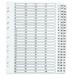 Q-Connect 1-75 Index Multi-Punched Reinforced Board Clear Tab A4 White KF97058