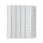 Q-Connect 1-100 Index Multi-Punched Reinforced Board Clear Tab A4 White KF97059 KF97059