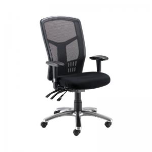 VOW Arista Logan High Back Operator Chair 650x800x380mm Mesh Back