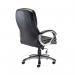 Arista Murcia High Back Executive Chair 700x325x650mm Leather Look Black KF97092 KF97092