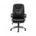 Arista Murcia High Back Executive Chair 700x325x650mm Leather Look Black KF97092 KF97092