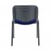 First Ultra Multipurpose Stacking Chair 532x585x805mm Blue KF98504 KF98504