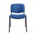 First Ultra Multipurpose Stacking Chair 532x585x805mm Blue KF98504 KF98504