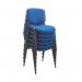 First Ultra Multipurpose Stacking Chair 532x585x805mm Blue KF98504 KF98504