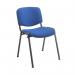 First Ultra Multipurpose Stacking Chair 532x585x805mm Blue KF98504 KF98504