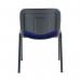First Ultra Multipurpose Stacking Chair 532x585x805mm Blue KF98504 KF98504