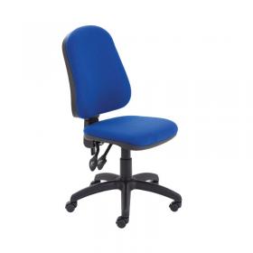 First High Back Operator Chair 640x640x985-1175mm Blue KF98506 KF98506