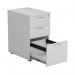 First 3 Drawer Desk High Pedestal 404x600x730mm White KF98511 KF98511