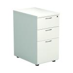 First 3 Drawer Desk High Pedestal 404x600x730mm White KF98511 KF98511