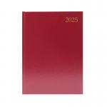 Desk Diary Day Per Page A4 Burgundy 2025 KFA41BG25 KFA41BG25