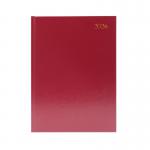 5 Star Desk Diary 2 Day Per Page A4 Burgundy 2026 KFA42BG26 KFA42BG26