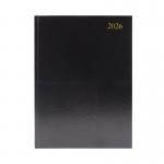 5 Star Desk Diary 2 Day Per Page A4 Black 2026 KFA42BK26 KFA42BK26