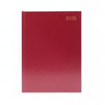 Desk Diary Day Per Page Appointment A5 Burgundy 2025 KFA51ABG25 KFA51ABG25