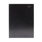 Desk Diary Day Per Page Appointment A5 Black 2024 KFA51ABK24 KFA51ABK24