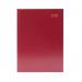 Desk Diary Day Per Page A5 Burgundy 2025 KFA51BG25 KFA51BG25