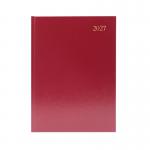 Desk Diary Day Per Page A5 Burgundy 2027 KFA51BG27 KFA51BG27