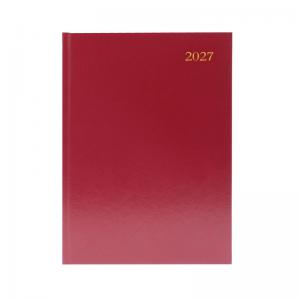 Desk Diary Week To View A5 Burgndy 2027 KFA53BG27 KFA53BG27