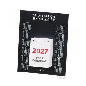 Q-Connect Daily Tear Off Desk Calendar 2027 KFDTO27 KFDTO27