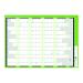 Q-Connect Fiscal/Academic Planner Unmounted 855 x 610mm 2019-20 KFFPU19