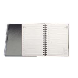 Cheap Stationery Supply of Condiary A5 2014 Twin Wire Diary Day to a Page Black KFWA51BK14 Office Statationery