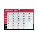 Wirebound Month To View Calendar A3 2022 KFYC2322