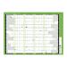 Q-Connect Year Planner Mounted 855 x 610mm 2019 KFYPM19