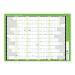Q-Connect Year Planner Mounted 855 x 610mm 2020 KFYPM20