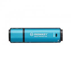 Kingston Ironkey Vault Privacy 50 Encrypted USB 64GB Flash Drive IKVP5064GB KIN32916