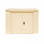 Safestor Richmond Metal Garden Shed Ivory SFSC016-316 KNT00027