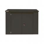 Safestor Richmond Metal Garden Shed Dark Grey SFSC016-315 KNT00034