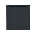 Safestor Harrogate Metal Garden Potting Shed Dark Grey SFSC017-315 KNT00041
