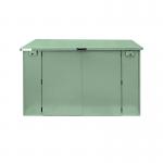 Safestor Ripon Lift-Up Lid Metal Garden Shed Lakeland Light Green SFSC004-319 KNT00046