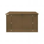 Safestor Ripon Lift-Up Lid Metal Garden Shed Clay Brown SFSC004-317 KNT00047