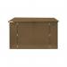 Safestor Ripon Lift-Up Lid Metal Garden Shed Clay Brown SFSC004-317 KNT00047