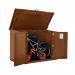 Safestor Ripon Lift-Up Lid Metal Garden Shed Clay Brown SFSC004-317 KNT00047