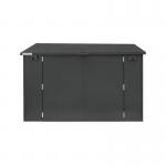 Safestor Ripon Lift-Up Lid Metal Garden Shed Dark Grey SFSC004-315 KNT00049