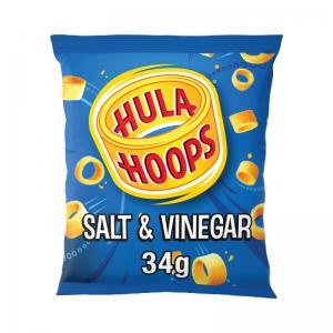 Hula Hoops Salt and Vinegar Crisps 34g Pack of 32 09078 KP12550