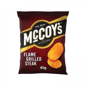 McCoys Flame Grilled Steak Crisps 45g Pack of 36 09006 KP13869