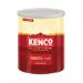 An image of Kenco Coffee Kenco Really Smooth Freeze Dried Instant Coffee 750g features a large, vibrant red package with the brand name and product name prominently displayed. The freeze dried coffee crystals are shown pouring into a mug, creating a rich and smooth cup of coffee. Sweet hints of vanilla and caramel can be seen in the background, promising a satisfying and flavorful drink. The packaging also showcases the Kenco logo and a steaming cup of coffee, giving the impression of warmth and coziness.