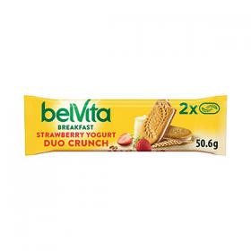belVita Breakfast Strawberry and Yogurt Duo Crunch Bars 50.6g (Pack of 18) 683215 KS30315