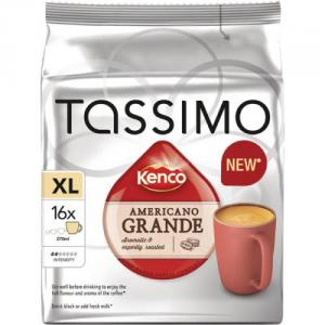 tassimo kenco americano grande coffee 144g 16 capsules pack of 5