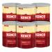 In the photo, six brown and white Kenco Smooth Instant Coffee containers are stacked neatly together, with the brand name prominently displayed on the front. Each container is 750g and the entire case deal totals to 4.5kg.