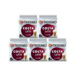 Tassimo Costa Latte Coffee 16 Pods x5 Pack (Pack of 80) 4056534 KS54541