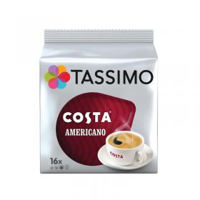 Tassimo Costa Americano Coffee 16 Pods x5 Pack of 80 4031506 KS77738