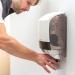 Katrin System Toilet Roll Dispenser with Core Catcher White 77465 KZ07746