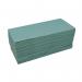Katrin Basic Zig Zag Hand Towel 1-Ply Green 250 Sheets (Pack of 20) 100683 KZ10068