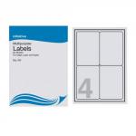 Initiative Multipurpose Labels 99.1 x 139mm 4 Labels Per Sheet Pack 100