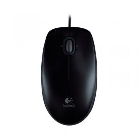 Logitech B100 Optical Mouse USB 800dpi Black 910-003357 LC01489