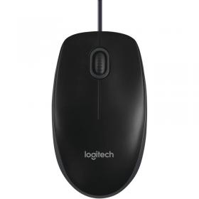 Logitech B100 Optical Mouse USB 800dpi Black 910-003357 LC01489